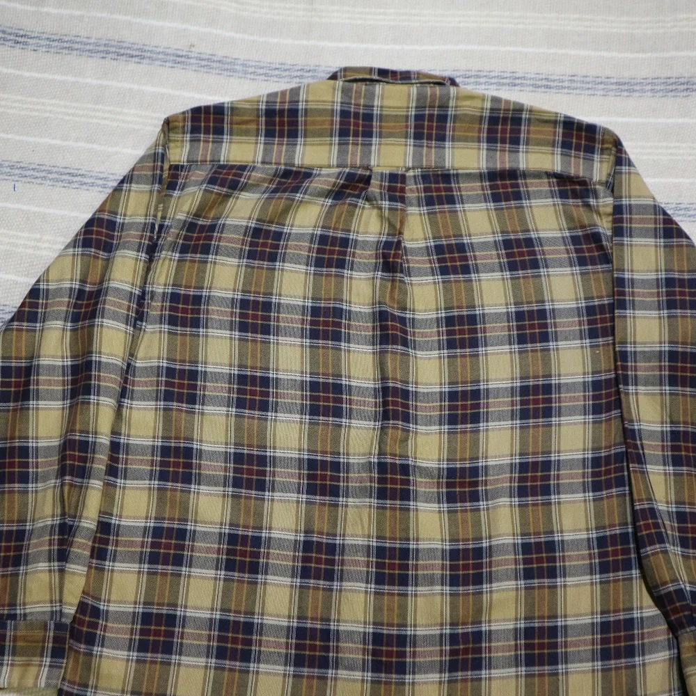 VTG NAUTICA Plaid Long Sleeve Button Shirt Sz Med Men - Picture 4 of 8